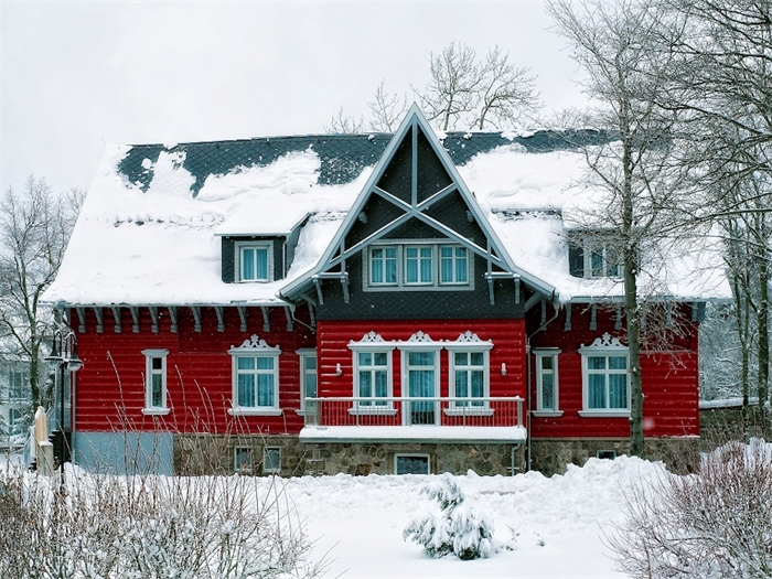 Villa Silva im Winter